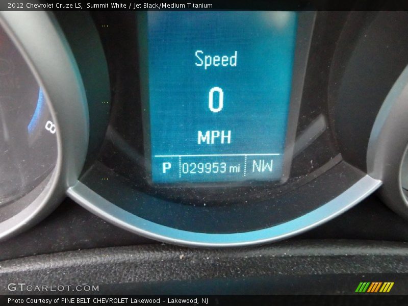 Summit White / Jet Black/Medium Titanium 2012 Chevrolet Cruze LS