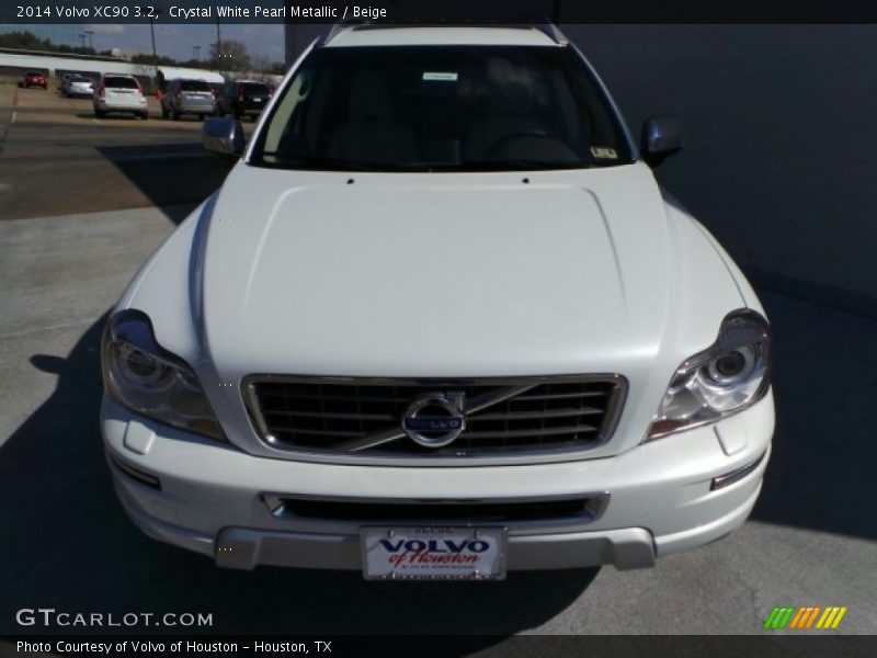 Crystal White Pearl Metallic / Beige 2014 Volvo XC90 3.2
