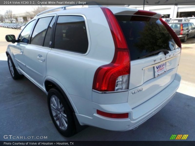 Crystal White Pearl Metallic / Beige 2014 Volvo XC90 3.2