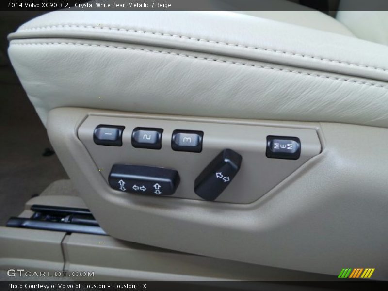 Crystal White Pearl Metallic / Beige 2014 Volvo XC90 3.2