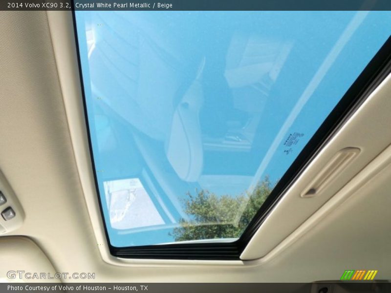 Crystal White Pearl Metallic / Beige 2014 Volvo XC90 3.2