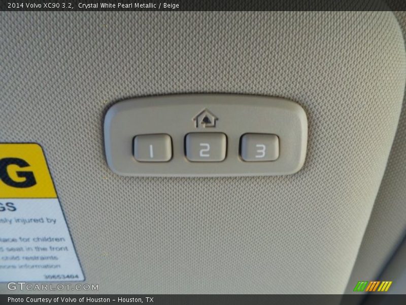 Crystal White Pearl Metallic / Beige 2014 Volvo XC90 3.2