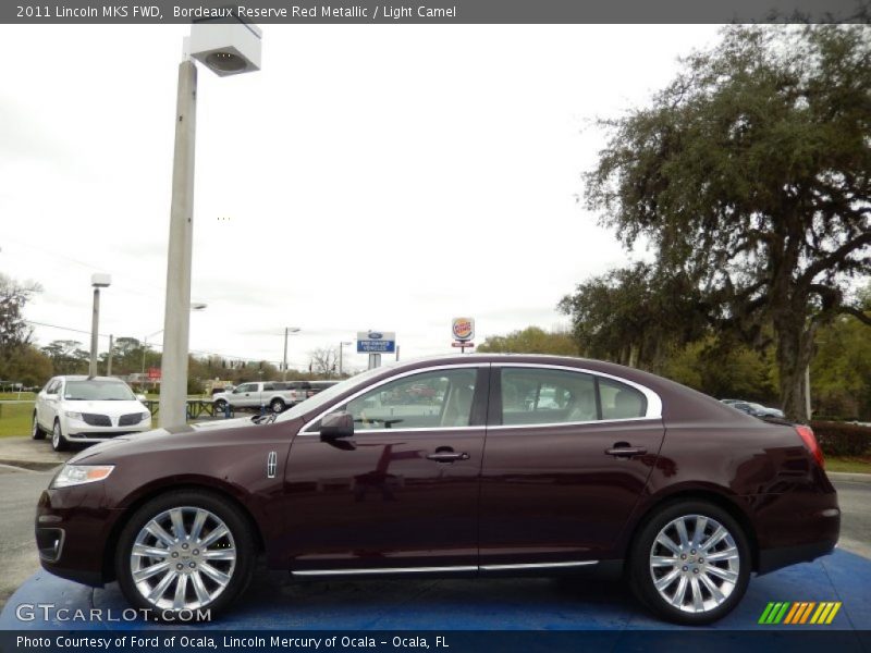 Bordeaux Reserve Red Metallic / Light Camel 2011 Lincoln MKS FWD