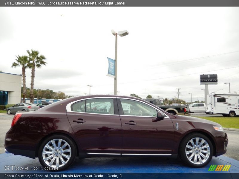 Bordeaux Reserve Red Metallic / Light Camel 2011 Lincoln MKS FWD