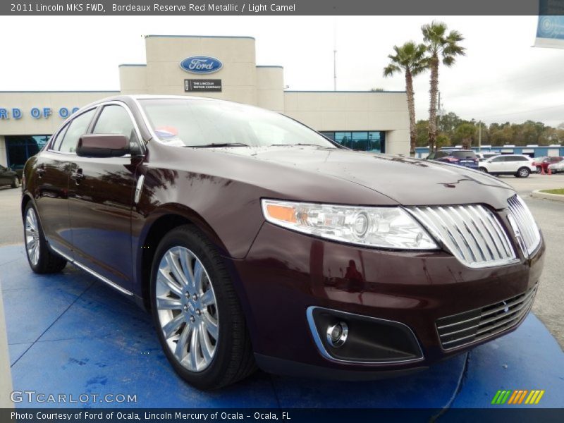 Bordeaux Reserve Red Metallic / Light Camel 2011 Lincoln MKS FWD