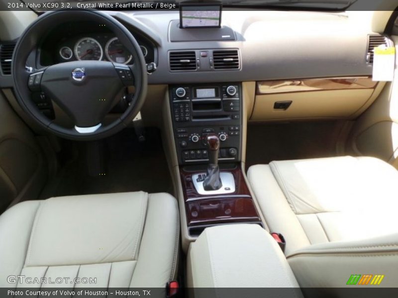 Crystal White Pearl Metallic / Beige 2014 Volvo XC90 3.2