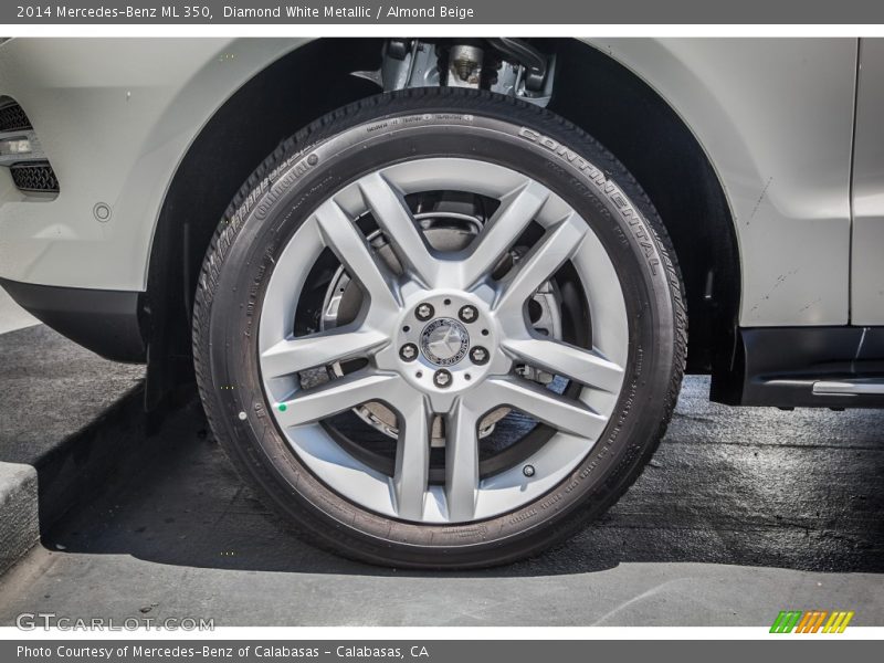 Diamond White Metallic / Almond Beige 2014 Mercedes-Benz ML 350