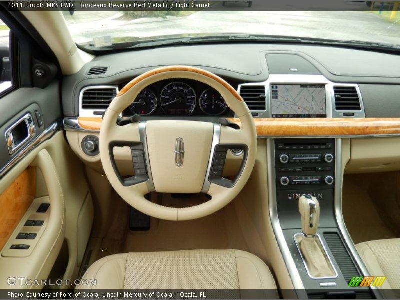 Bordeaux Reserve Red Metallic / Light Camel 2011 Lincoln MKS FWD