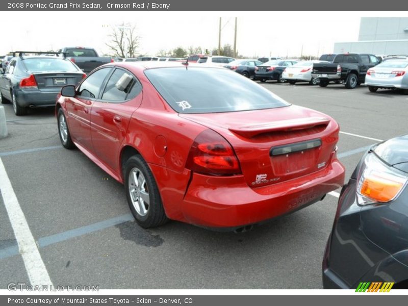 Crimson Red / Ebony 2008 Pontiac Grand Prix Sedan