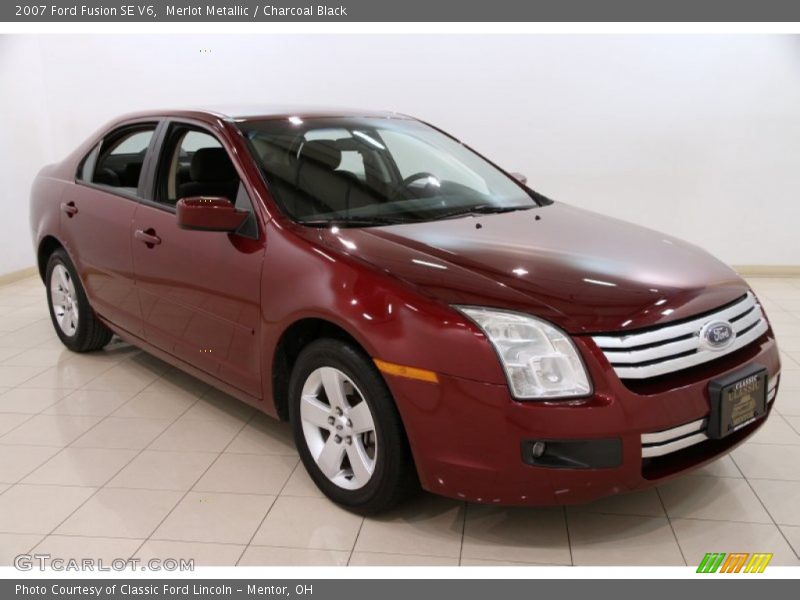 Merlot Metallic / Charcoal Black 2007 Ford Fusion SE V6
