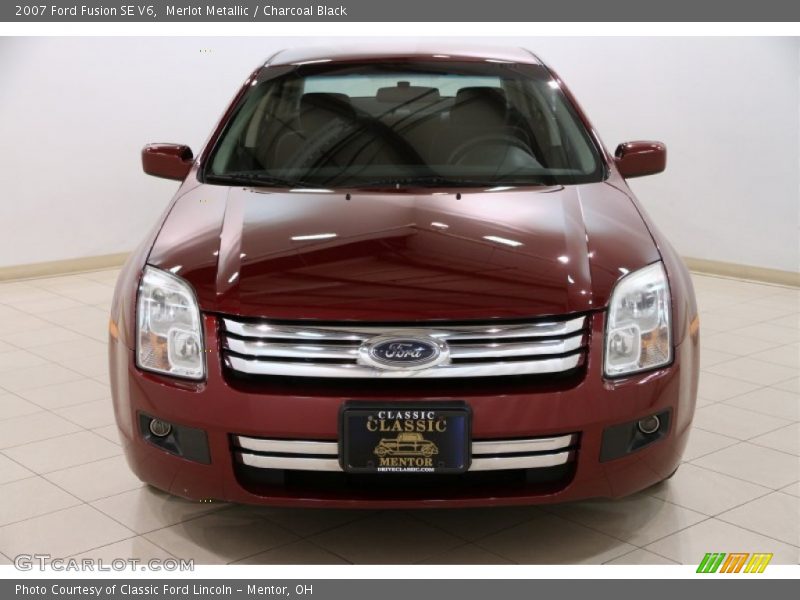 Merlot Metallic / Charcoal Black 2007 Ford Fusion SE V6