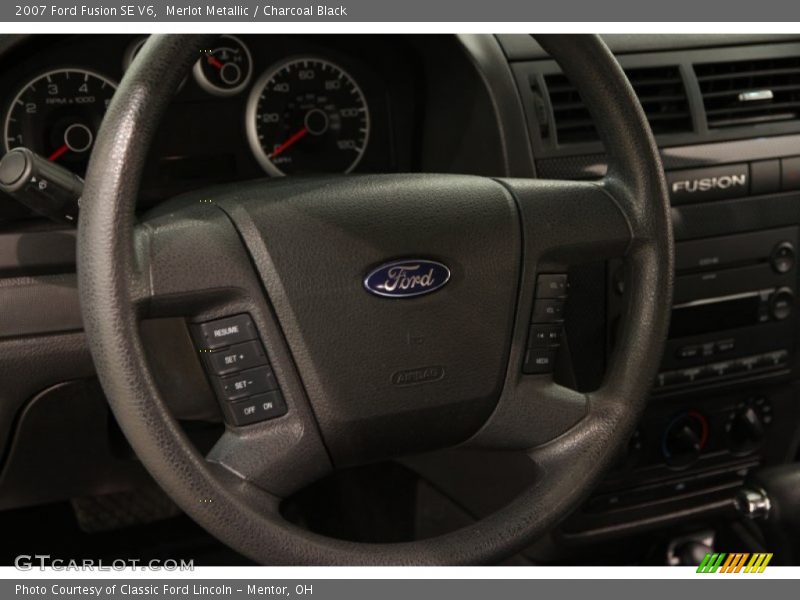 Merlot Metallic / Charcoal Black 2007 Ford Fusion SE V6