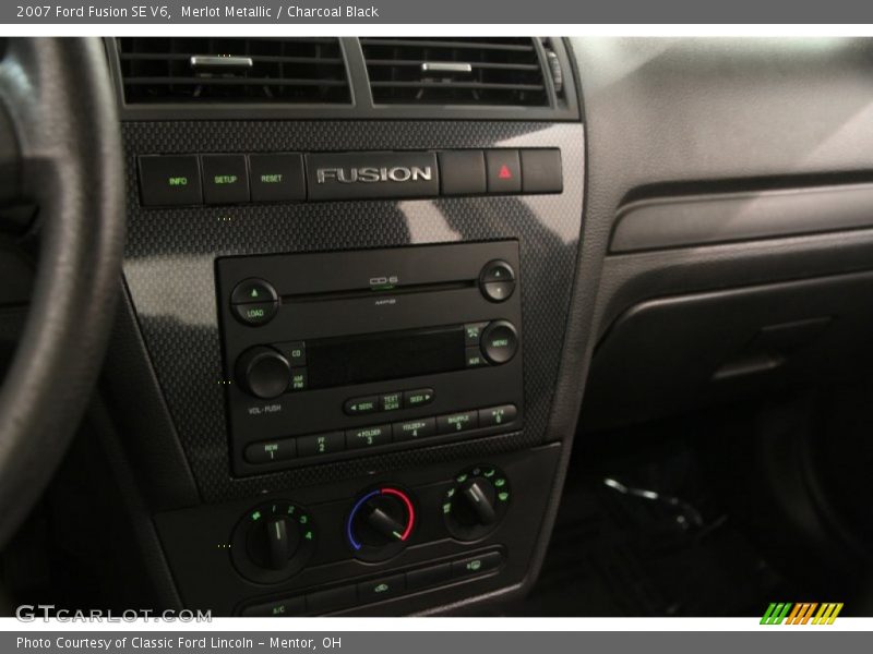 Merlot Metallic / Charcoal Black 2007 Ford Fusion SE V6