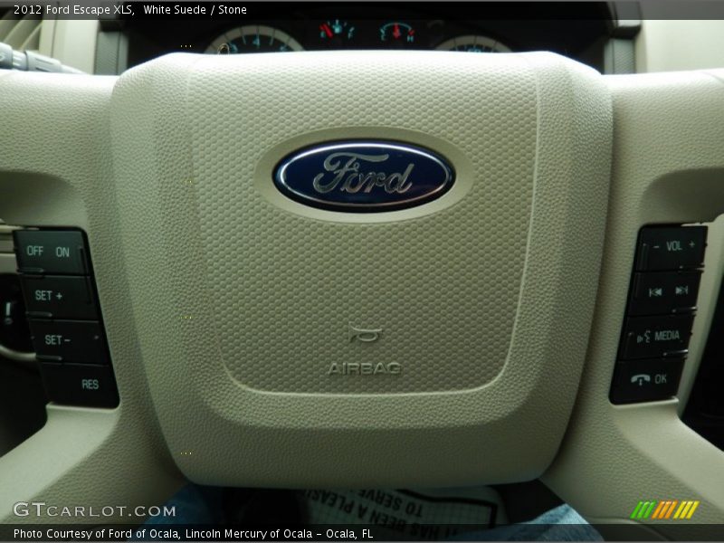 White Suede / Stone 2012 Ford Escape XLS