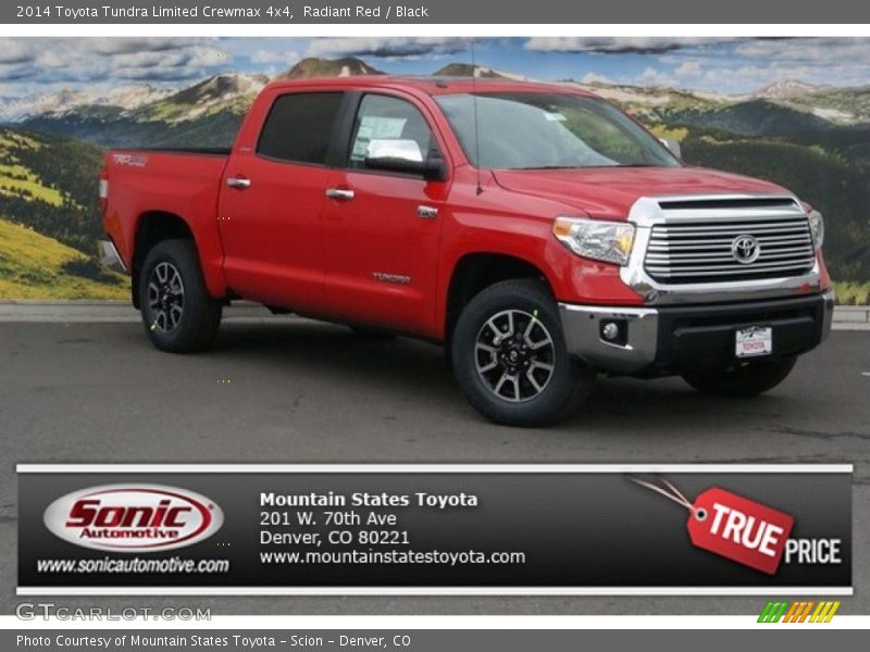 Radiant Red / Black 2014 Toyota Tundra Limited Crewmax 4x4