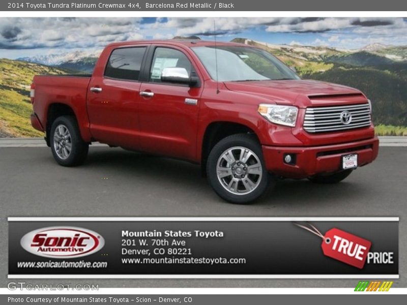 Barcelona Red Metallic / Black 2014 Toyota Tundra Platinum Crewmax 4x4