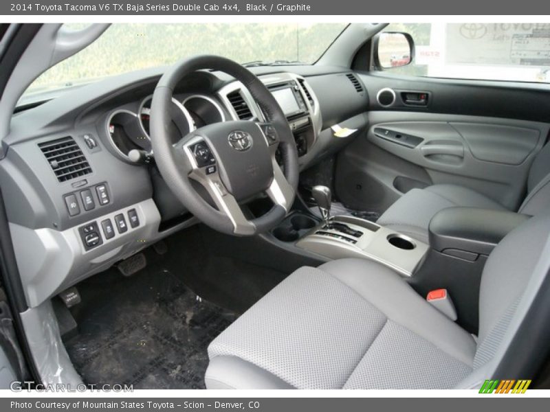  2014 Tacoma V6 TX Baja Series Double Cab 4x4 Graphite Interior
