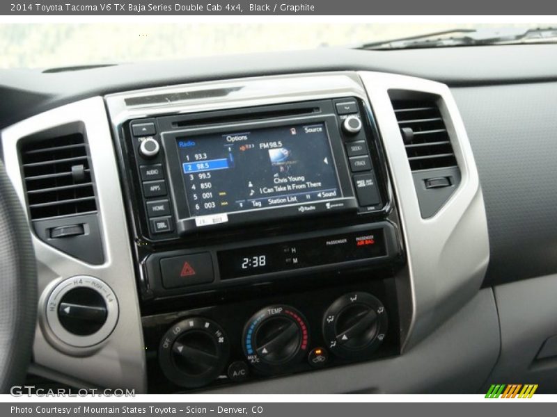 Controls of 2014 Tacoma V6 TX Baja Series Double Cab 4x4