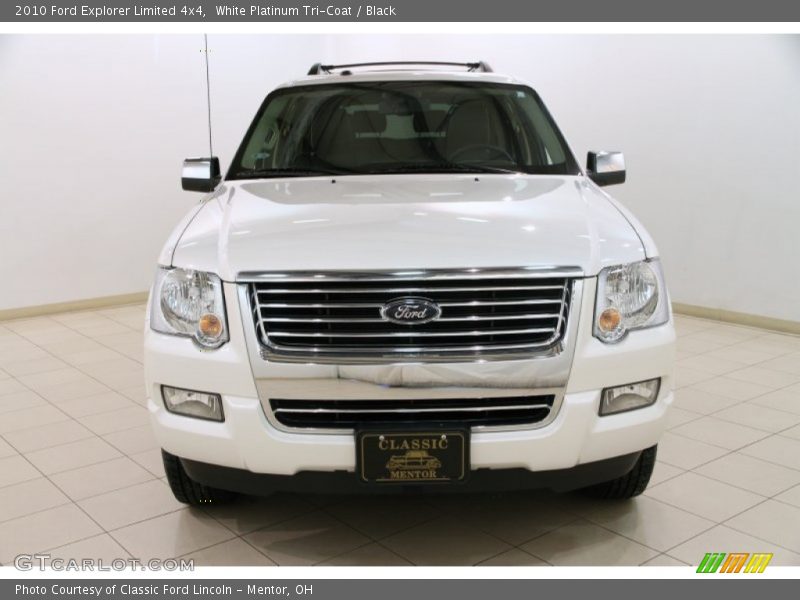 White Platinum Tri-Coat / Black 2010 Ford Explorer Limited 4x4