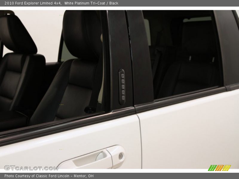 White Platinum Tri-Coat / Black 2010 Ford Explorer Limited 4x4