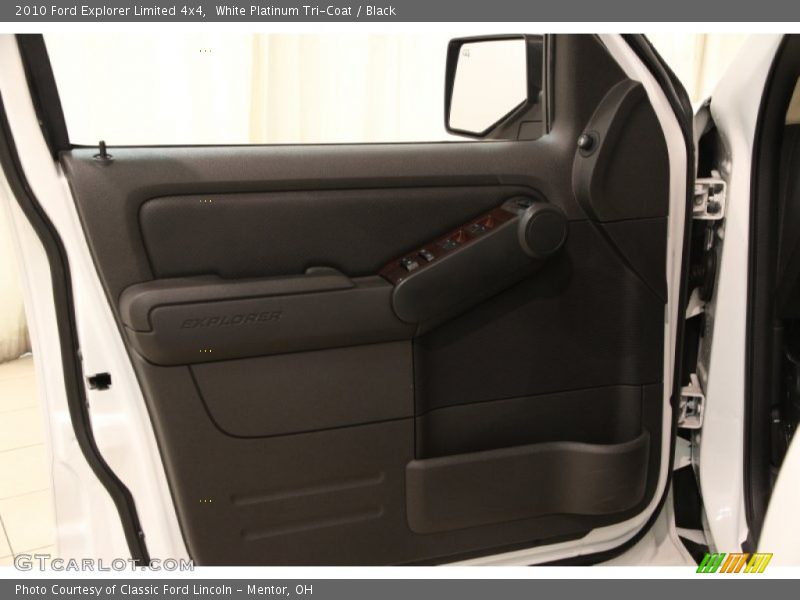 White Platinum Tri-Coat / Black 2010 Ford Explorer Limited 4x4