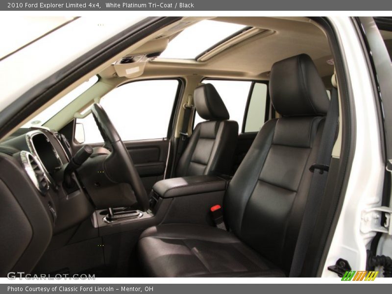 White Platinum Tri-Coat / Black 2010 Ford Explorer Limited 4x4