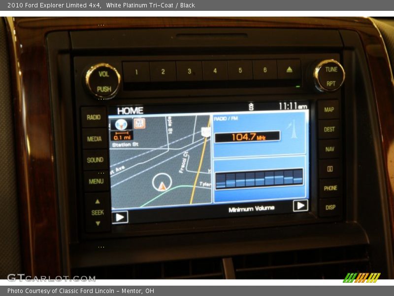 White Platinum Tri-Coat / Black 2010 Ford Explorer Limited 4x4