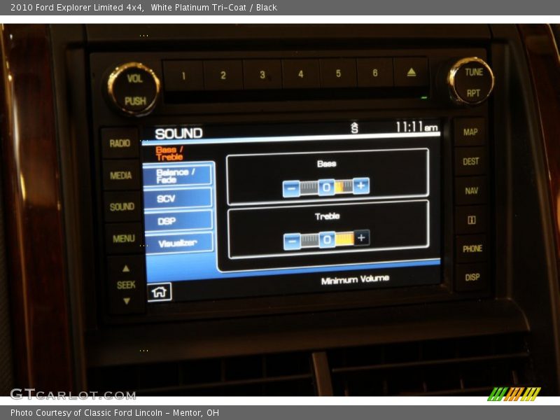 White Platinum Tri-Coat / Black 2010 Ford Explorer Limited 4x4