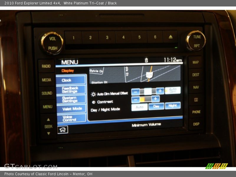 White Platinum Tri-Coat / Black 2010 Ford Explorer Limited 4x4