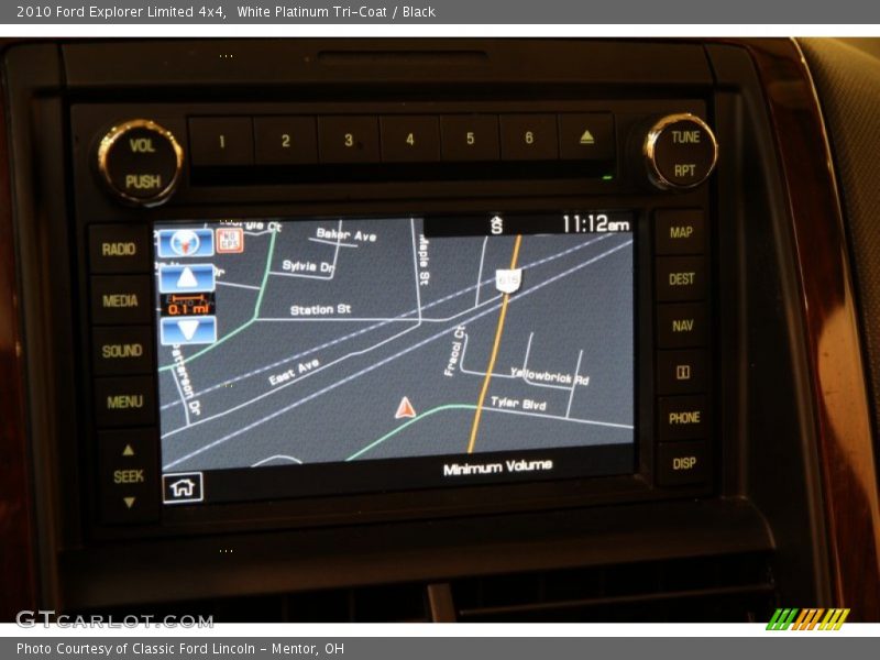 White Platinum Tri-Coat / Black 2010 Ford Explorer Limited 4x4