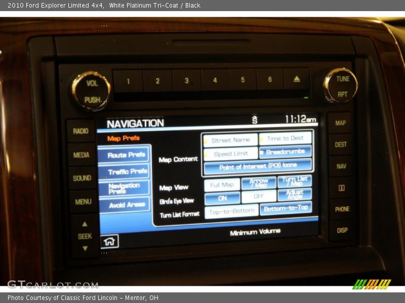 White Platinum Tri-Coat / Black 2010 Ford Explorer Limited 4x4