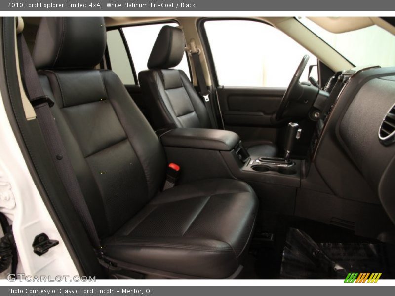 White Platinum Tri-Coat / Black 2010 Ford Explorer Limited 4x4