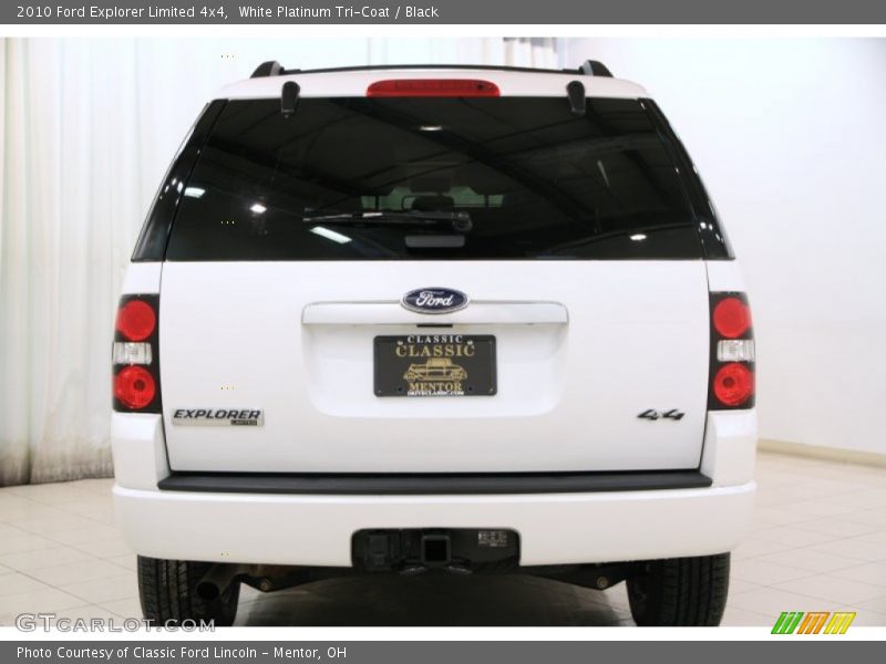 White Platinum Tri-Coat / Black 2010 Ford Explorer Limited 4x4