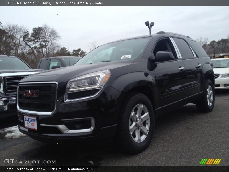 Carbon Black Metallic / Ebony 2014 GMC Acadia SLE AWD