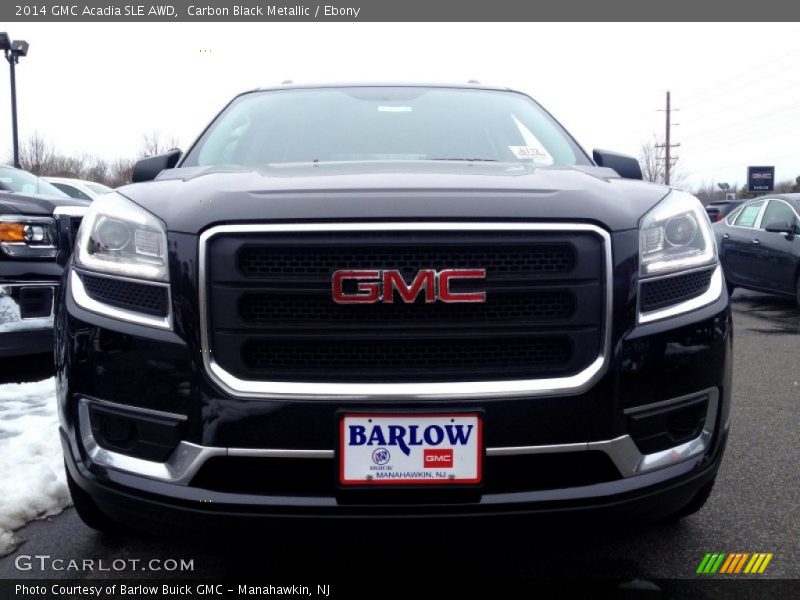 Carbon Black Metallic / Ebony 2014 GMC Acadia SLE AWD