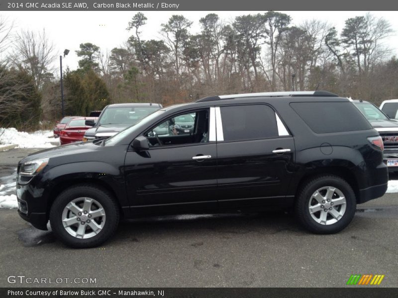 Carbon Black Metallic / Ebony 2014 GMC Acadia SLE AWD