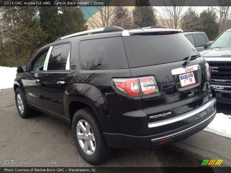 Carbon Black Metallic / Ebony 2014 GMC Acadia SLE AWD