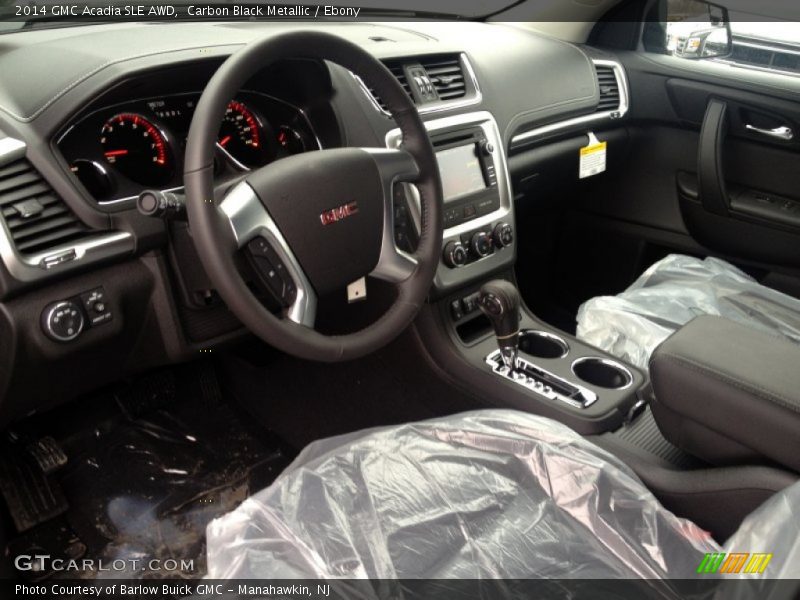 Carbon Black Metallic / Ebony 2014 GMC Acadia SLE AWD