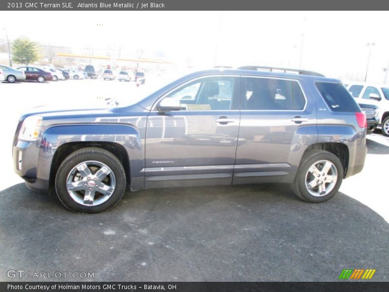 Atlantis Blue Metallic / Jet Black 2013 GMC Terrain SLE
