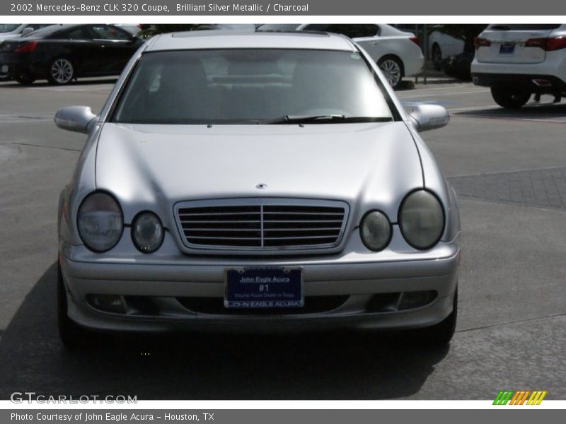 Brilliant Silver Metallic / Charcoal 2002 Mercedes-Benz CLK 320 Coupe