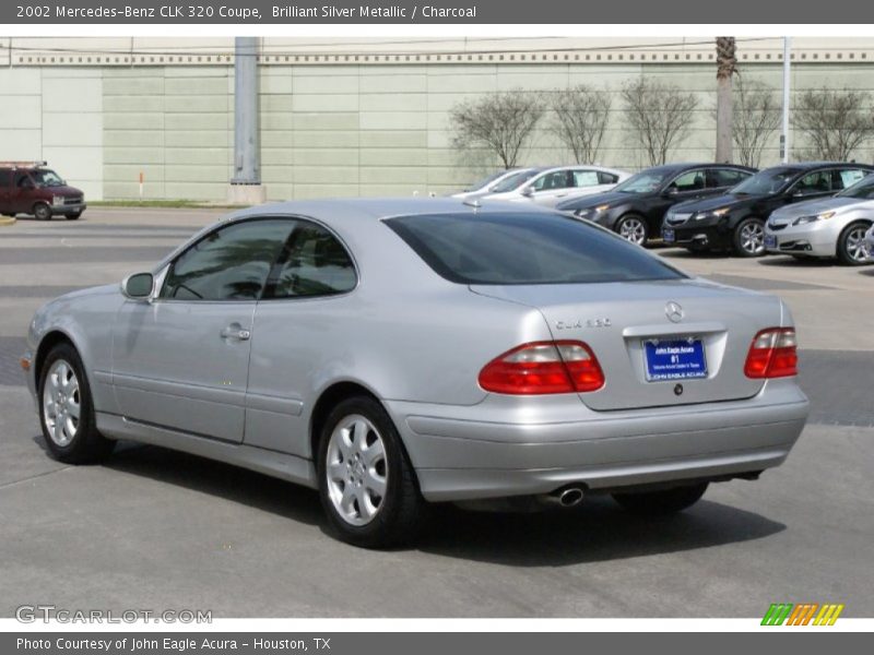 Brilliant Silver Metallic / Charcoal 2002 Mercedes-Benz CLK 320 Coupe
