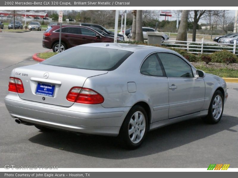 Brilliant Silver Metallic / Charcoal 2002 Mercedes-Benz CLK 320 Coupe