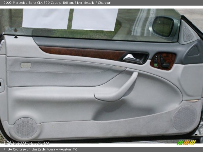 Brilliant Silver Metallic / Charcoal 2002 Mercedes-Benz CLK 320 Coupe