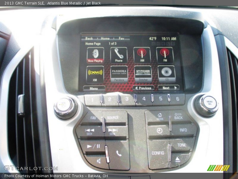 Atlantis Blue Metallic / Jet Black 2013 GMC Terrain SLE