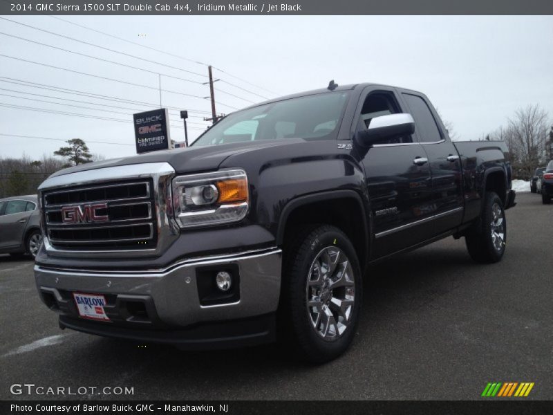 Iridium Metallic / Jet Black 2014 GMC Sierra 1500 SLT Double Cab 4x4