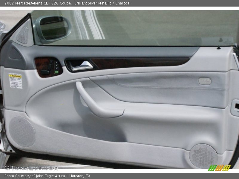 Brilliant Silver Metallic / Charcoal 2002 Mercedes-Benz CLK 320 Coupe
