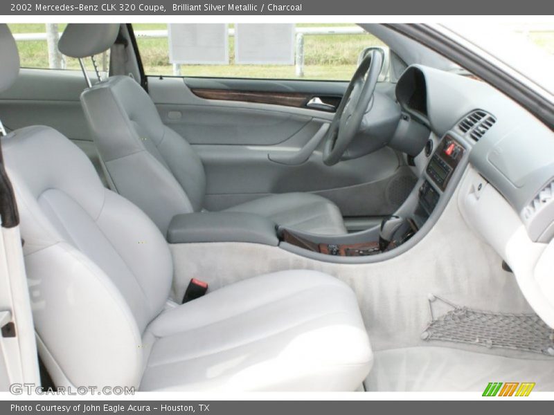 Brilliant Silver Metallic / Charcoal 2002 Mercedes-Benz CLK 320 Coupe
