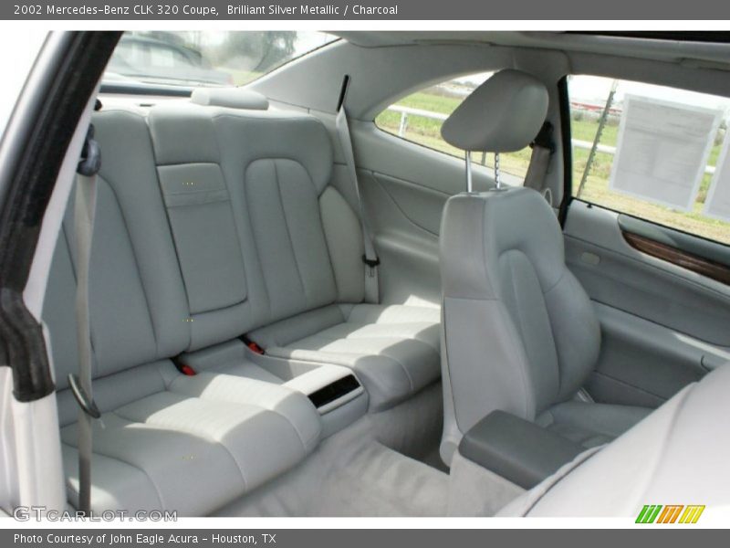 Brilliant Silver Metallic / Charcoal 2002 Mercedes-Benz CLK 320 Coupe