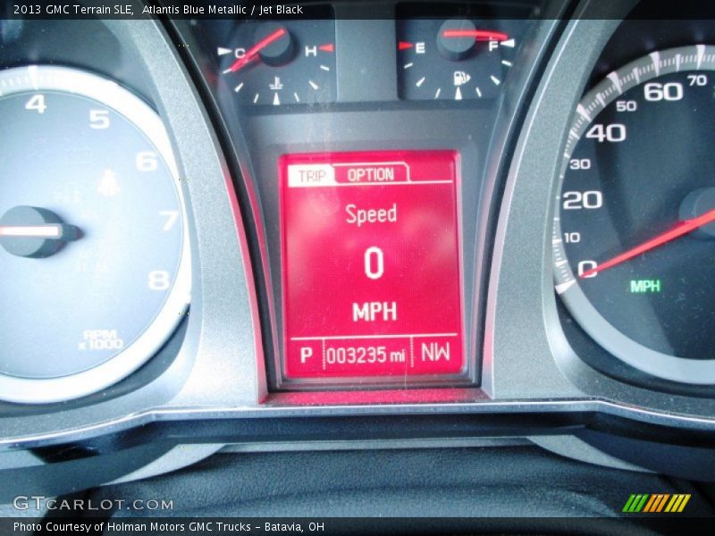 Atlantis Blue Metallic / Jet Black 2013 GMC Terrain SLE