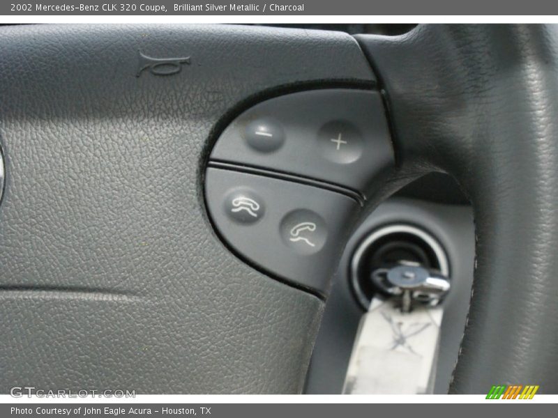 Brilliant Silver Metallic / Charcoal 2002 Mercedes-Benz CLK 320 Coupe